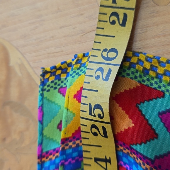 Colourful Patterned Vintage Scarf - Picture 6 of 6